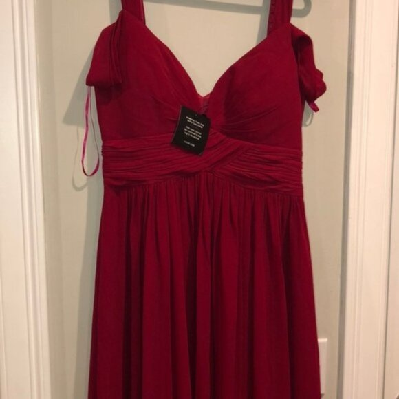 Gorgeous and Elegant Lulu's Red Wine Gown - Picture 8 of 9